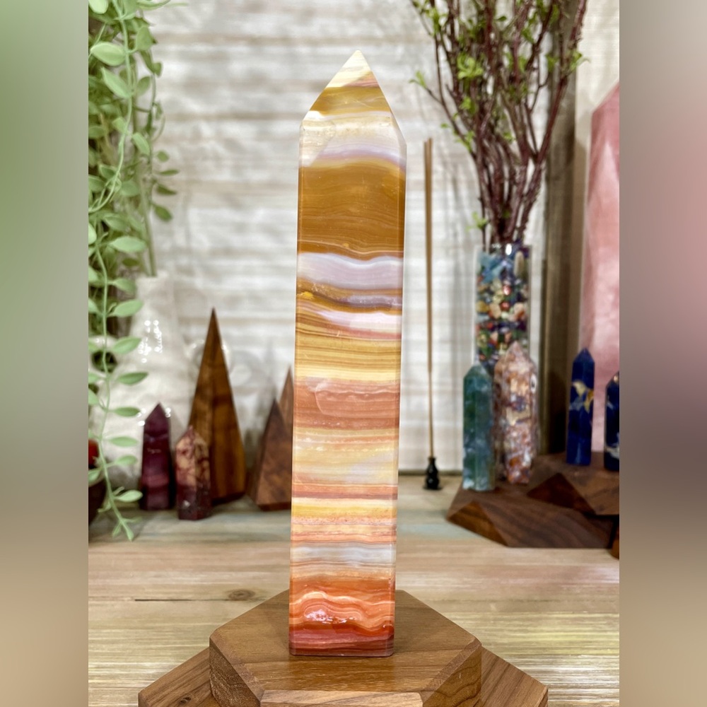 1160 High Grade Ocean Jasper Crystal Tower - Large 7-1/4 Inches Tall